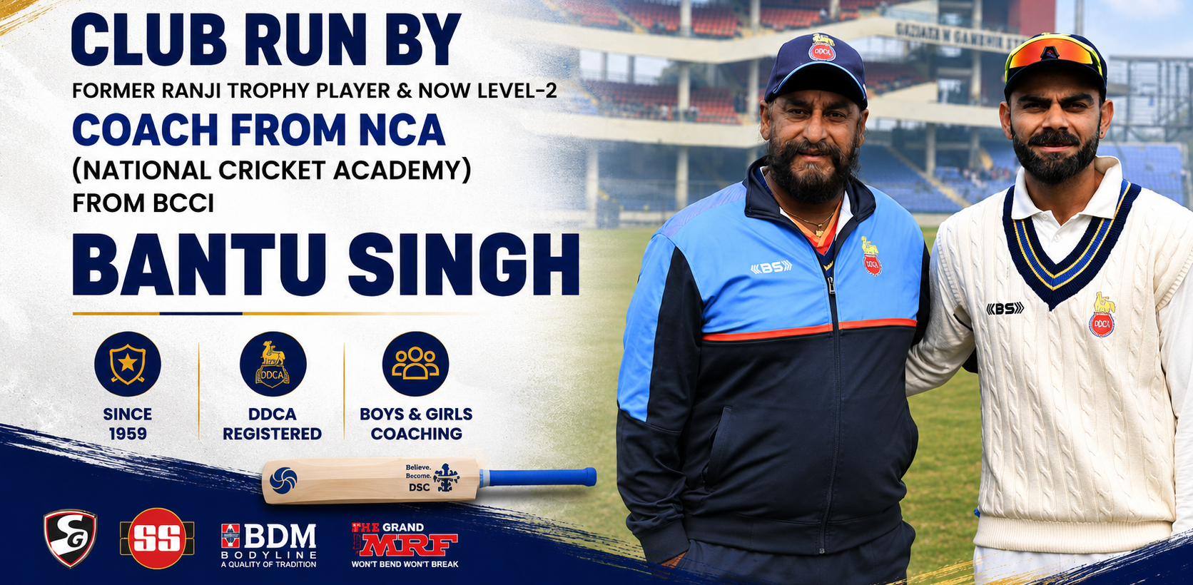 Delhi Gymkhana Cricket Club Banner